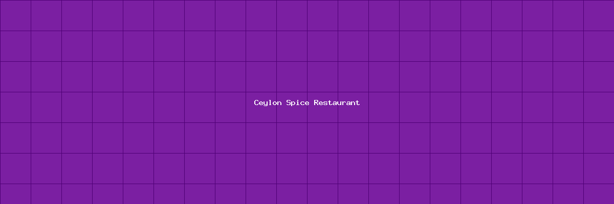 Ceylon Spice Restaurant banner